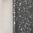 Wall lamp Vero in cement and opal-white glass with dark grey terrazzo look