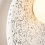 Round wall lamp Velo in cement and opal-white glass, terrazzo look