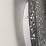 Round wall lamp Vero in cement and opal-white glass with dark grey terrazzo look