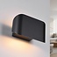 Modern wall lamp Hamburg in black