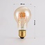 5W horizontal spiral lamp, 1800K, amber glass Ø60 - dimmable