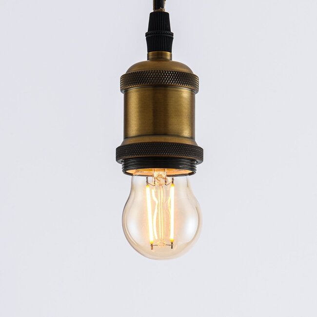 2.5W & 4.5W filament lamp, 2000K, amber glass Ø45 - dimmable