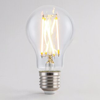 7W & 9W filament lamp, 2200-2700K, clear glass Ø60, dim-to-warm