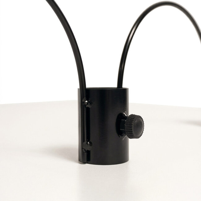 Metal ring with hanging hooks for posts