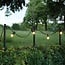Hanging metal poles with hooks 45 cm, set of 4, outdoor