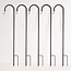 Metal garden poles with hook 120 cm - set of 5