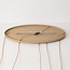 5-light pendant light Alea - beige with clear glass globes