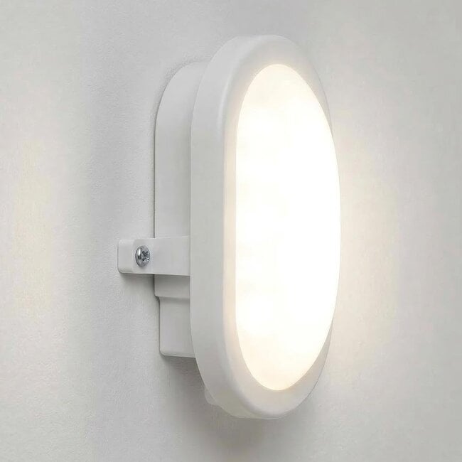 Bulkhead Ovale  white with integrated LED, 6W