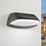 Modern outdoor wall light Jessy anthracite with integrated LED