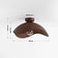 ceiling light Casthano Ø46 cm - walnut-look metal shade
