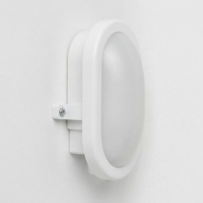 Bulkhead Ovale - white with integrated LED, 12W