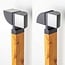 Outdoor floor lamp Xenia - wood-effect with integrated LED