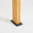 Outdoor floor lamp Xenia - wood-effect with integrated LED