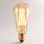 4.5W lamp with cross filament, 2200K, Amber glass, Ø64 - dimmable