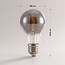 E27 LED filament bulb, dimmable 8.5W smoked glass