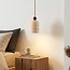 Japandi Voro pendant light Voro made of travertine (natural stone) and wood