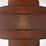 ceiling light Mavro - layered fabric shade in dark brown