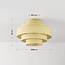Mavro Cream Beige Ceiling Light with Layered Fabric Shade