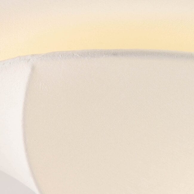 ceiling light Korena - flowing shape with silk-look shade in white