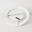 ceiling light Korena - flowing shape with silk-look shade in white