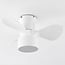Compact ceiling fan Vejas with integrated LED - white