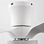 Compact White ceiling fan incl. LED and remote control - Vejas