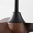 Compact ceiling fan Vietor incl. LED and remote control - black with dark brown