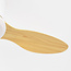Ceiling fan, white with beech wood look, including remote control - Rivotra