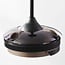 Ceiling fan Vento with integrated LED and remote control - black with brown