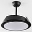 Ceiling fan Ventu with integrated LED and remote control - black