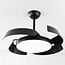 Ceiling fan Ventu with integrated LED and remote control - black
