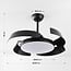 Ceiling fan Ventu with integrated LED and remote control - black
