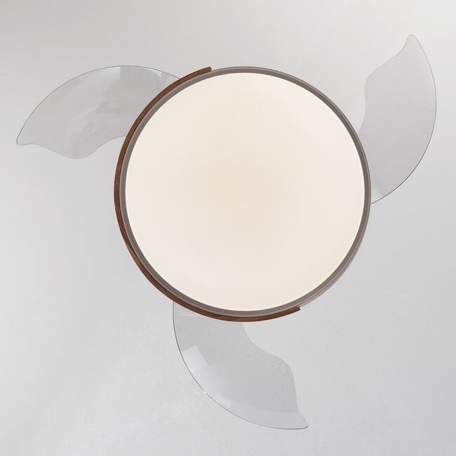 Ceiling fan Vjetar with integrated LED and retractable blades - white