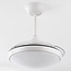 Ceiling fan, white, including LED and remote control - Haizea