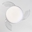 Ceiling fan, white, including LED and remote control - Haizea