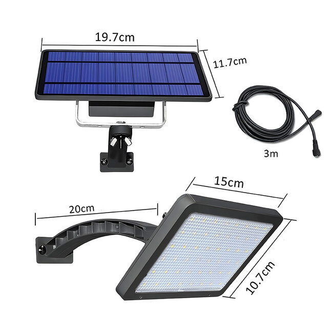 Solar wall light for outdoor use with sensor - Brent