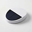 Round solar outdoor wall light Linus - white with sensor
