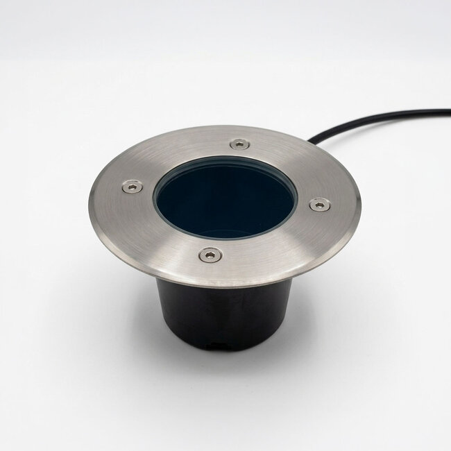 Ground recessed spotlight with GU10 lampholder