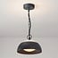Outdoor pendant lamp Jovi with integrated LEDs - black