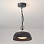 Outdoor pendant light Jovi with integrated LEDs - black