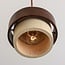 4-light pendant light Mavero - cement and wood
