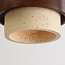 4-light pendant light Mavero - cement and wood