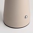 Rechargeable mushroom lamp Soma in taupe with touch dimmer and adjustable light