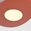 Wall lamp Malina in terracotta red with an organic shape
