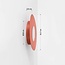 Malina Wall Light in Terracotta Red with Organic Shape