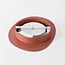 Wall lamp Malina in terracotta red with an organic shape