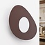 Modern Aralya wall light in brown with organic shape