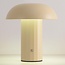 Wireless table lamp Noma in beige with dimmable and adjustable light