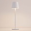 Wireless table lamp Silo with dimmable and adjustable light - white