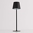 Silo wireless table lamp in black with dimmable and adjustable light